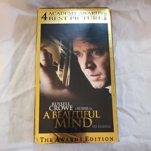A Beautiful Mind (VHS, 2002, Awards Edition) Russell Crowe